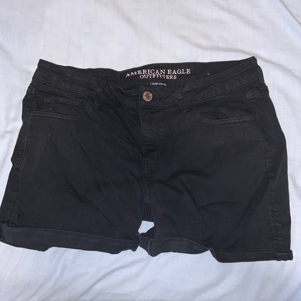 Black American eagle super stretch shorts size 14